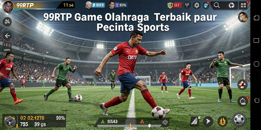 Screenshot utama 99RTP menampilkan aksi mendebarkan dalam gameplay olahraga.