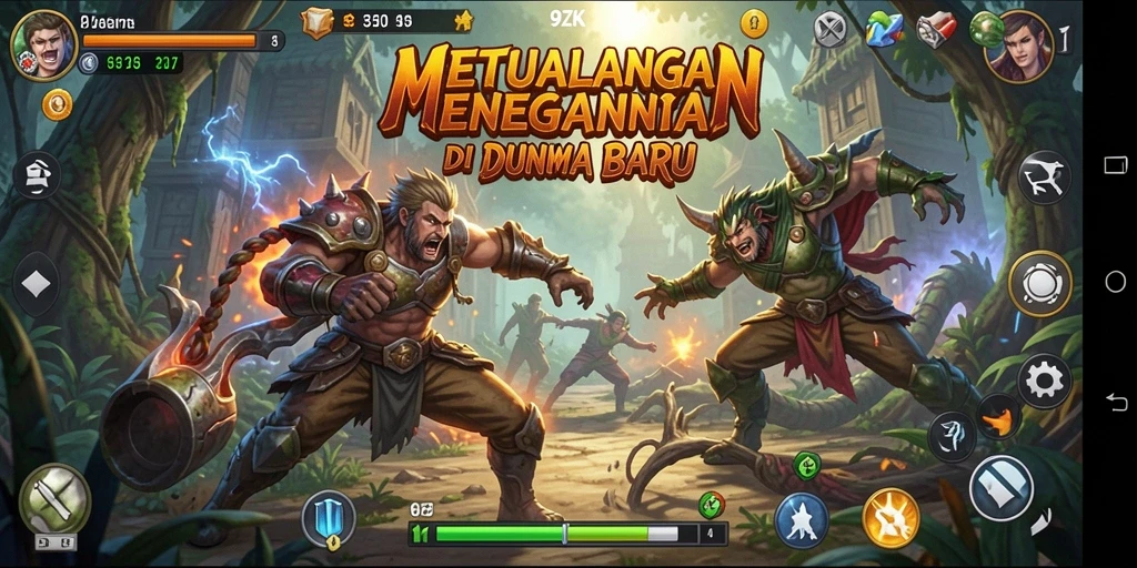 Gameplay 9ZK yang menegangkan dan penuh aksi petualangan.