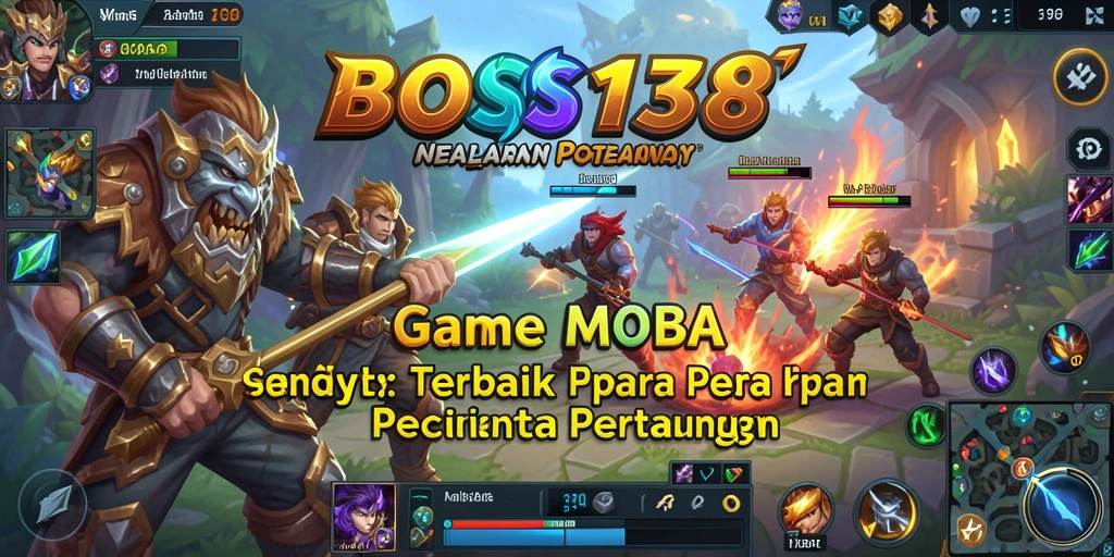 Tangkapan layar utama BOS138 menampilkan aksi seru dalam pertempuran tim.