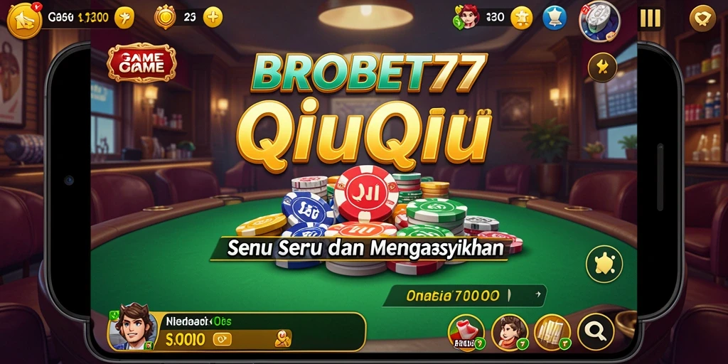 Gameplay QiuQiu seru di BROBET77 dengan teman-teman.
