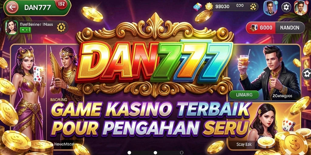 Tampilan gameplay seru dan menarik dari DAN777 di aplikasi Kasino.