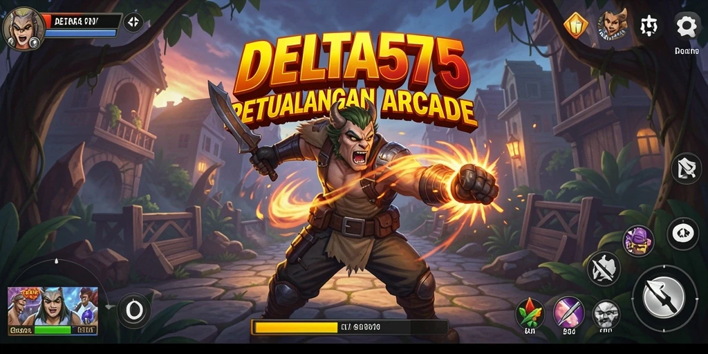 Tampilan gameplay seru dari DELTA575 yang penuh aksi.