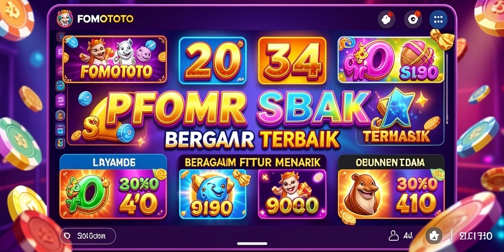 Tampilan gameplay menakjubkan dari FOMOTOTO yang penuh warna.