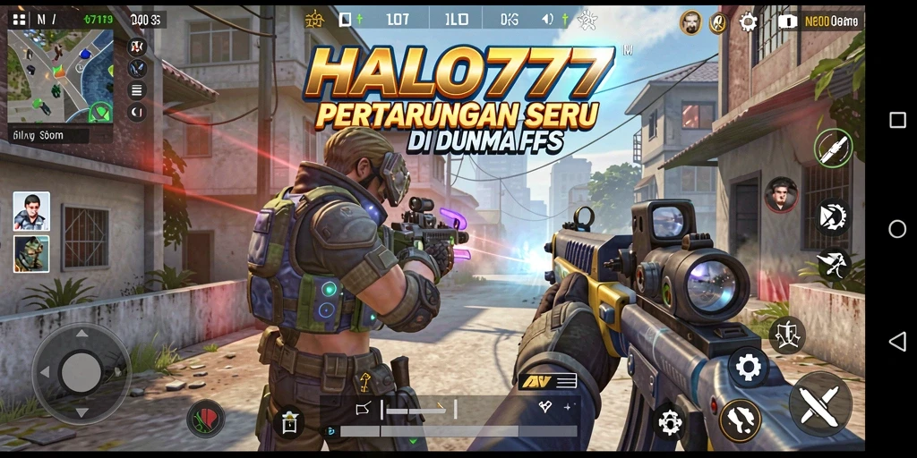 Screenshot utama HALO777 yang menunjukkan aksi gameplay FPS yang mendebarkan.
