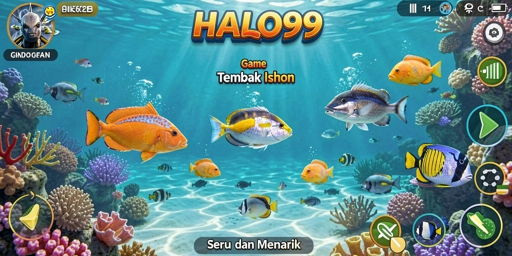 Gameplay seru HALO99 dengan grafis ikan yang menakjubkan.