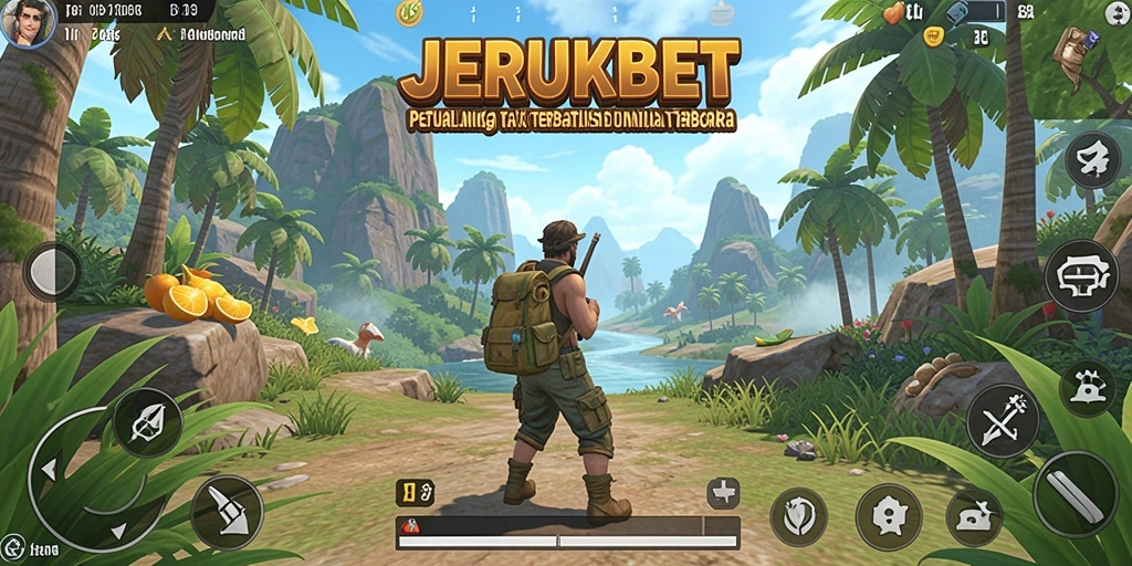 Screenshot menampilkan petualangan seru di dunia terbuka JERUKBET.
