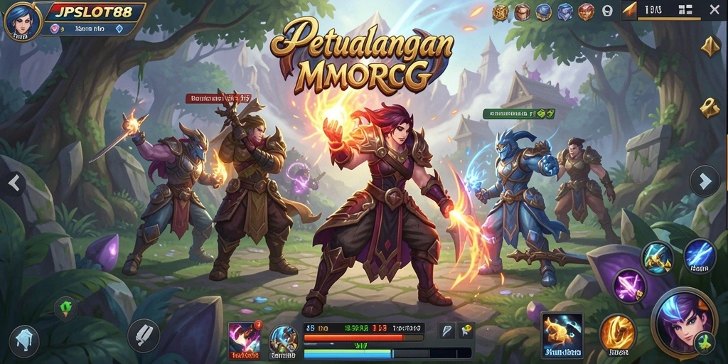 Screenshot menampilkan aksi pertarungan seru di JPSLOT88.