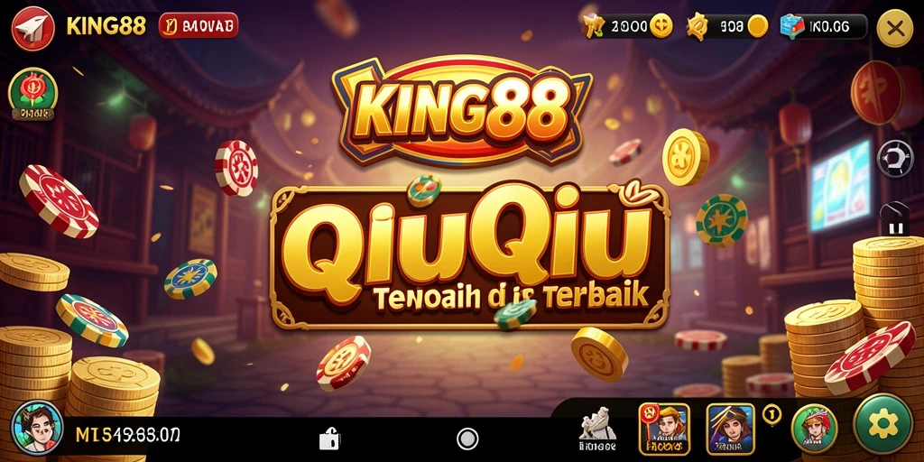 Screenshot KING88 menunjukkan aksi seru dalam permainan QiuQiu.