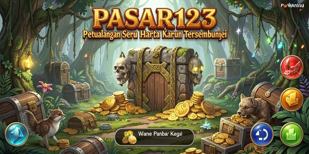 Tampilan gameplay yang menegangkan dan menantang dalam PASAR123.