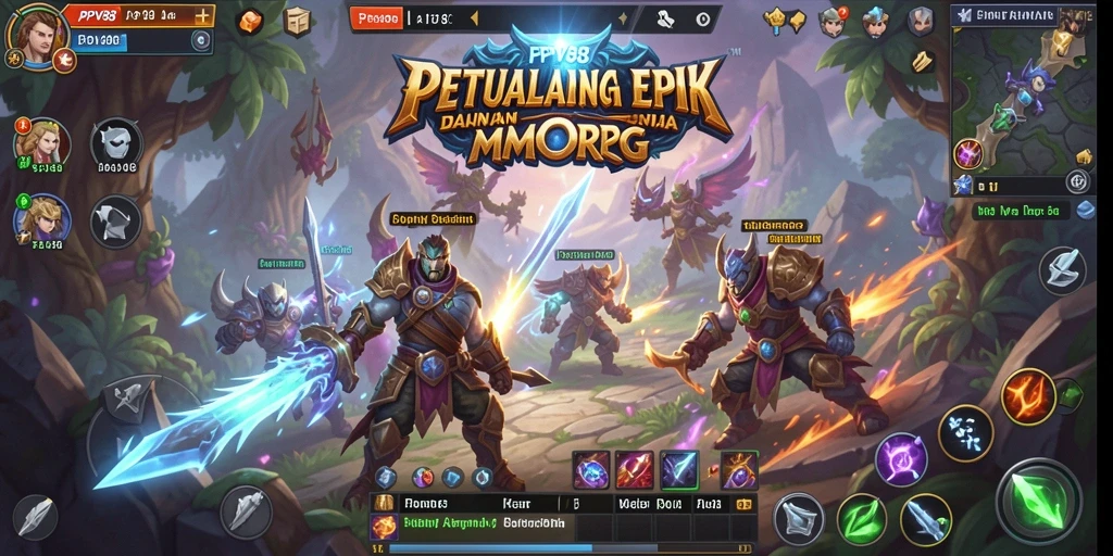 Gambaran layar permainan PPV88 yang memukau dunia MMORPG.