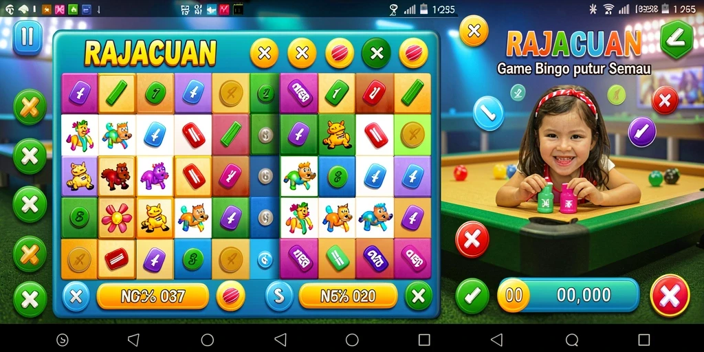 Gameplay Bingo seru dan interaktif di RAJACUAN.