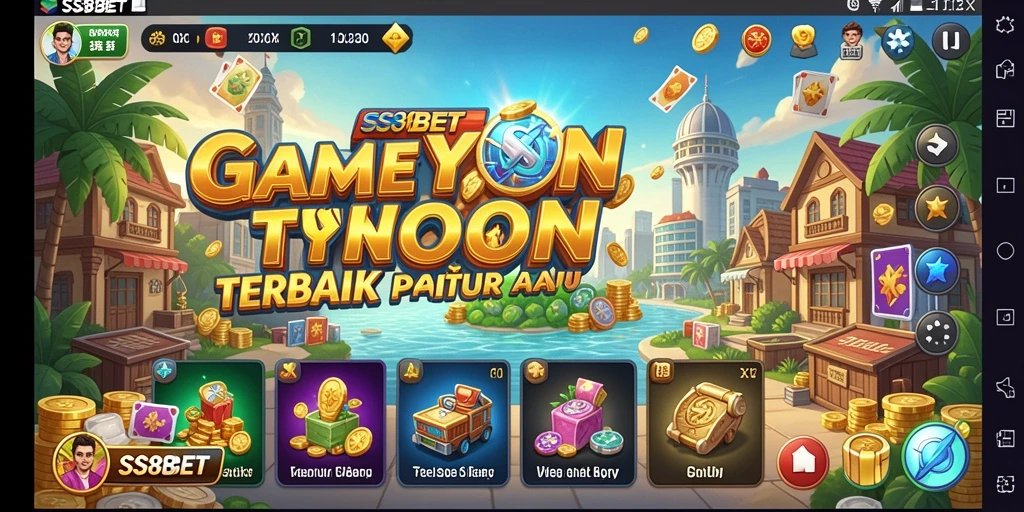 Tampilan gameplay seru dari SS88BET dalam mengelola bisnis Tycoon.