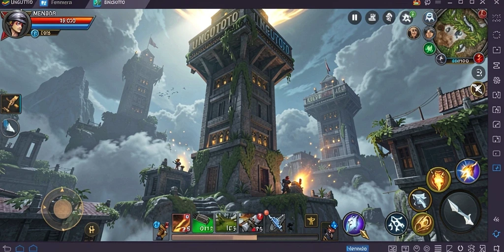 Gameplay seru dan mendebarkan di UNGUTOTO, menara siap bertahan.