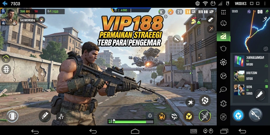 Screenshot gameplay VIP188 menampilkan aksi strategi yang intens.